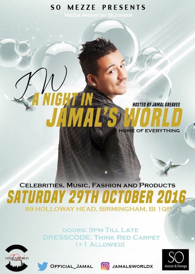 Official_Jamal's tweet photo. Looking forward to my event on Saturday! #BloggersParty @DezMensa @MyttonSanneh @SmiiffyArtist @kirbyofficialuk @AleksGMusic @AMichaelsMusic https://t.co/v5CoSfV4WW