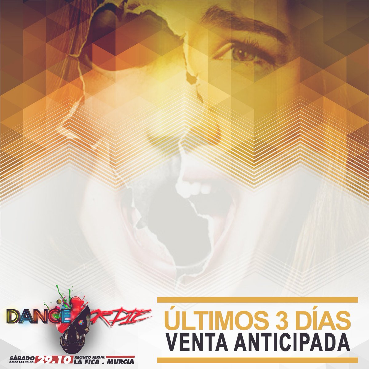danceordiefest's tweet photo. ÚLTIMOS 3 DÍAS de VENTA ANTICIPADA ‼️
¿Estás dispuesto a quedarte sin entrada?

https://t.co/kP3LYduEo9 https://t.co/MswFFW6BZr
