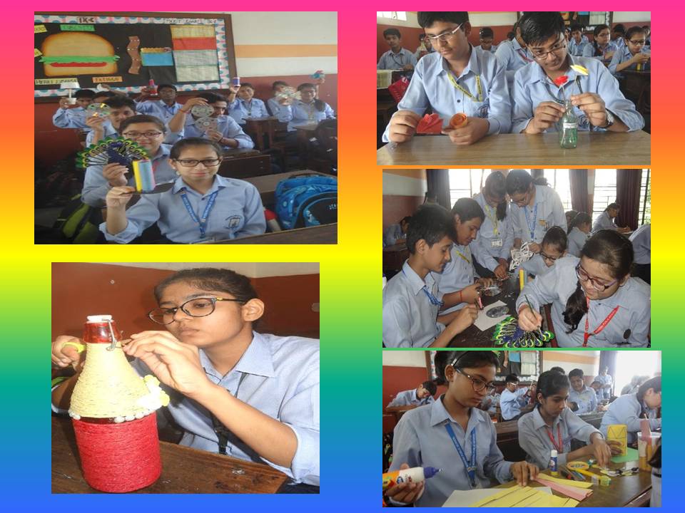 mpsshalimarbagh's tweet photo. @SchEnterprise "Best out of Waste" activity was conducted for class 9 students to sensitize to save nature. https://t.co/uByQsQ6aOn
