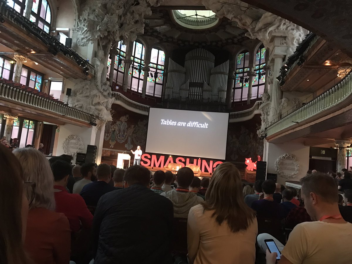 clausstadel's tweet photo. Agreed #smashingconf https://t.co/NT3DXs0AqC