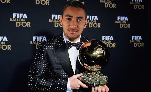 2005 - Payet folding clothes in a shop 

2016 - Payet nominated for Ballon D'or