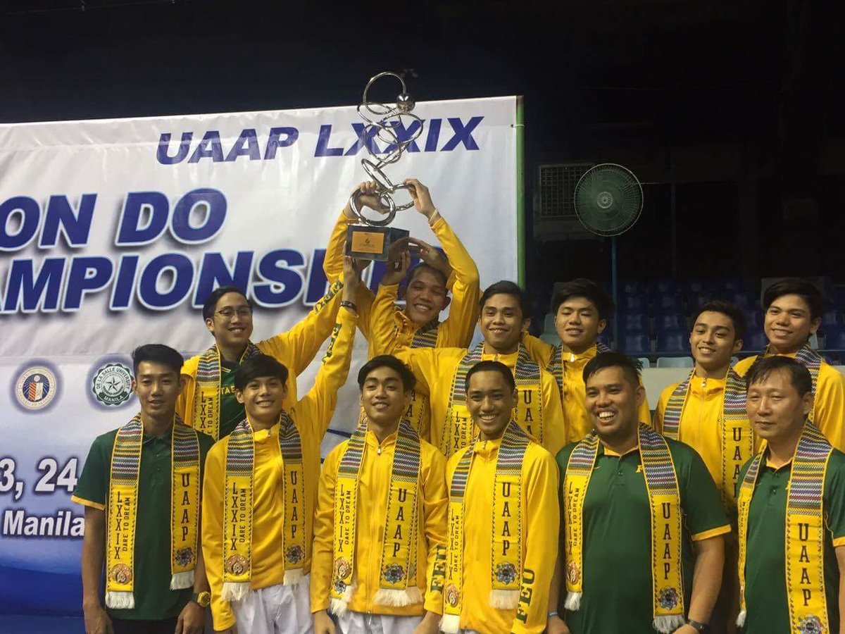 FarEasternU's tweet photo. Congratulations to the #FEU Men's Taekwondo Team for a solid 2nd runner-up finish in the UAAP S79 Taekwondo Tournament. #OneBraveTeam https://t.co/pBQZsw9dTT