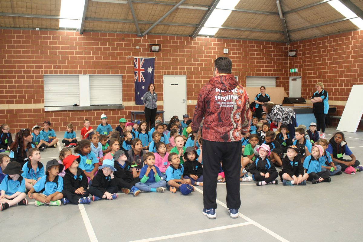 avonvaleps's tweet photo. Our students celebrating #NAIDOC2016 with ex #avonvaleps student a fantastic entertainer Phil Walley stack. https://t.co/2YvqURk4sL