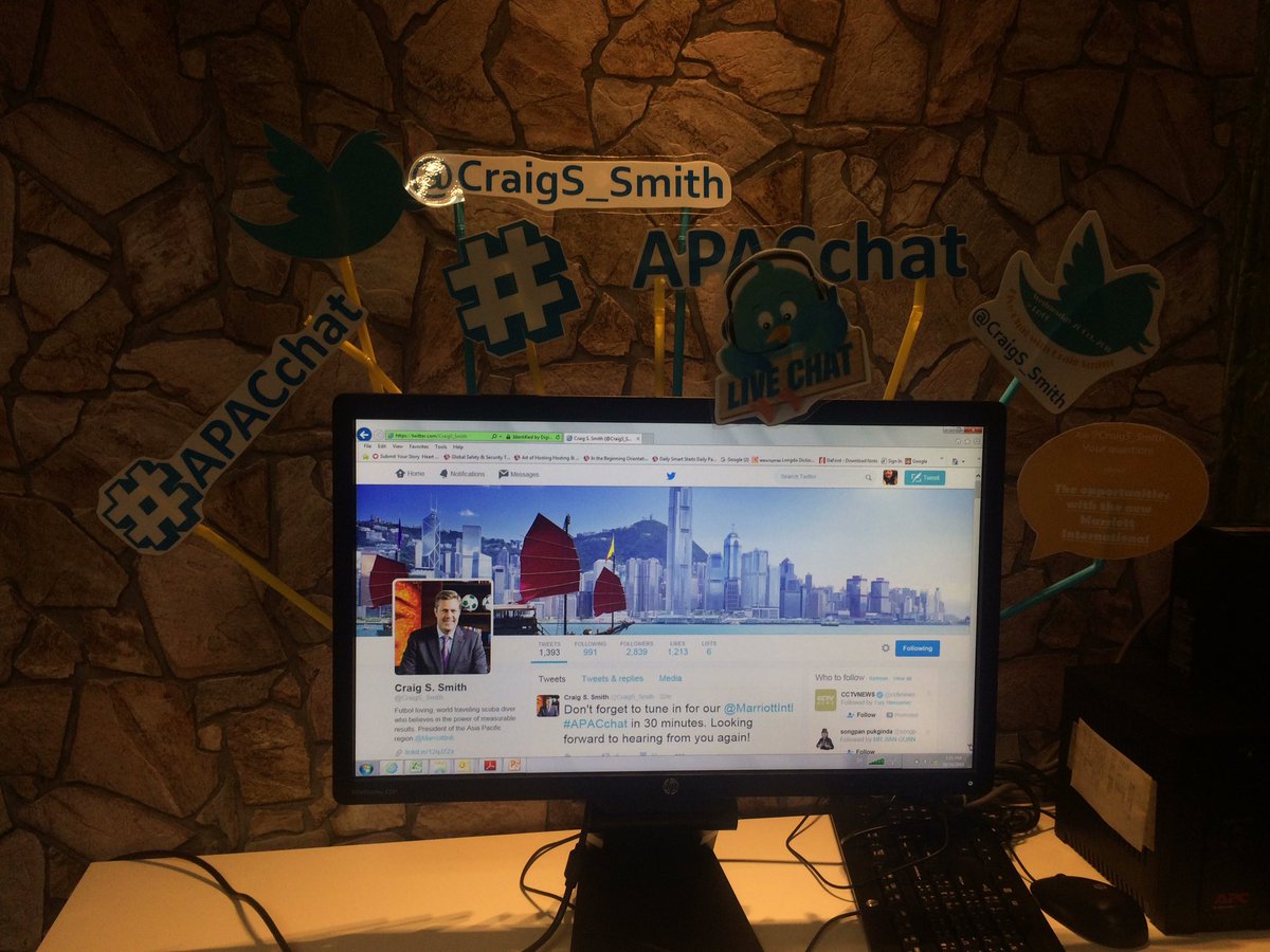 PoNy_TaLe's tweet photo. @CraigS_Smith @MarriottIntl #APACchat we r so so ready!! https://t.co/2TwwdJFU3Y