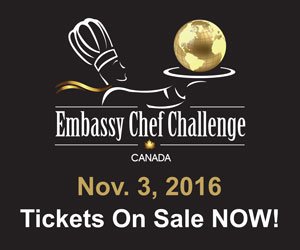 Go around the world by tasting signature dishes at the Embassy Chef Challenge on Nov 3. It supports <a href="/ibd_foundation/">Inspired By Dreams Foundation</a>. embassychefchallenge.ca
