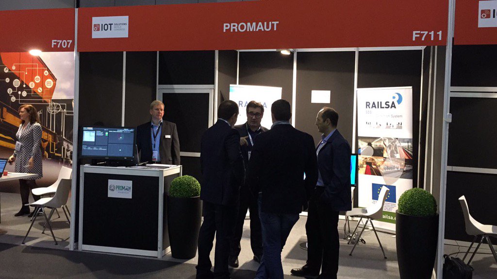 PROMAUT's tweet photo. Good feelings in @IOTSWC. We are your #industry40 partner. Visit us! Stand F711. https://t.co/Kb2GZbG3ug