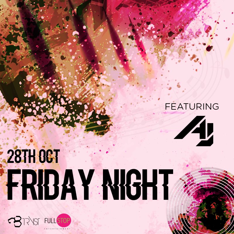 Fullstop_ent's tweet photo. Come join us this Friday 28th Oct only at Tryst. Our nights just got a bit spooky!
#Halloween #FridayNight #FullstopEnt https://t.co/F8gfXy6wtL