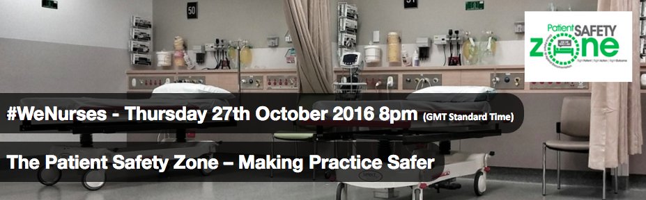 WeNurses's tweet photo. Tomorrow 8pm

The Patient Safety Zone – Making Practice Safer >  https://t.co/csyQK7gEGg

#WeNurses https://t.co/Oi4A3j1Lxj