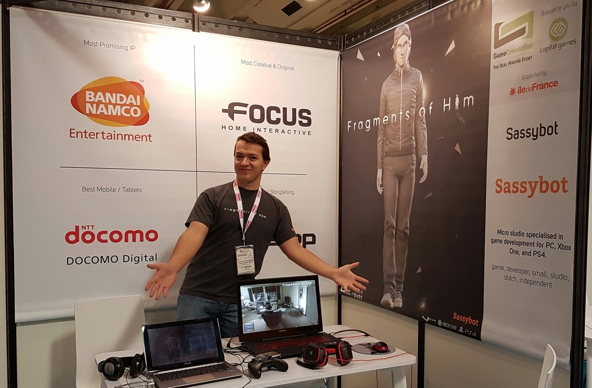 SassybotStudio's tweet image. Meet @Tinovdk at #gameconnection (Hall: 2.1 Booth: DA-12) and try #FragmentsofHim, nominated for 5 awards! #gamedev #indiedev #Paris