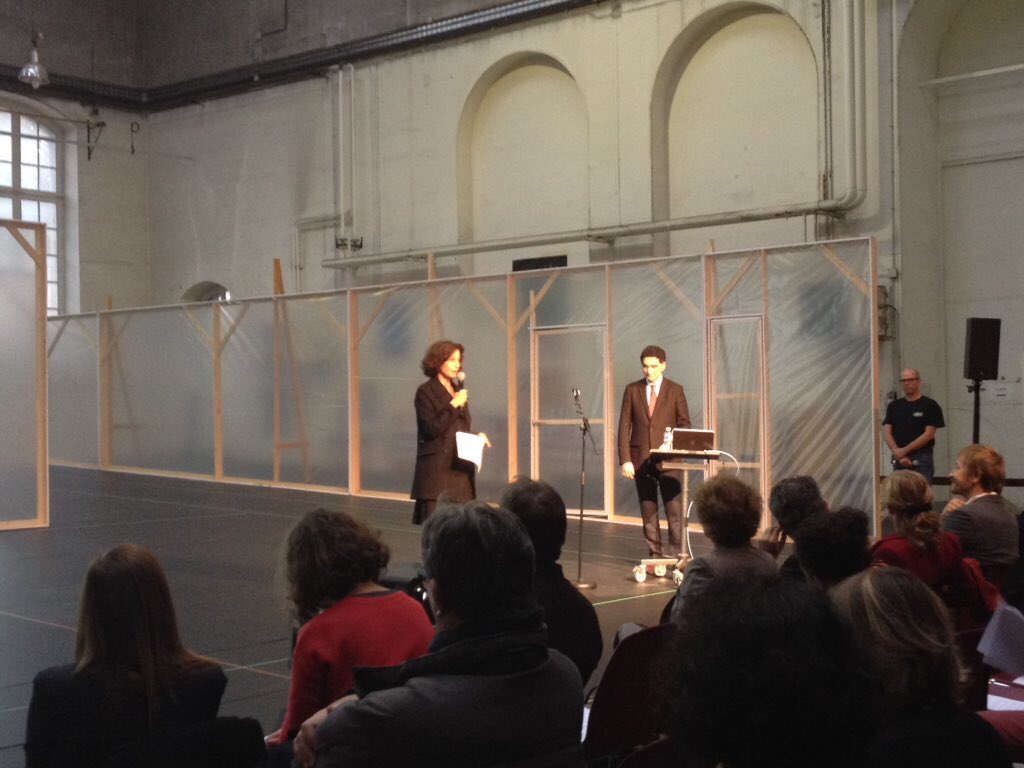 ComedieFr's tweet photo. Présentation à la presse de la future #Citéduthéâtre à #Berthier. Ouverture par @AAzoulay https://t.co/SGk504dkqS
