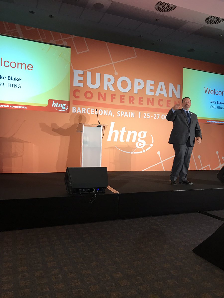 htng's tweet photo. @mike_htng - CEO of @htng kicks off day 2 of #HTNG2016 European Conference! https://t.co/hwM3xlYK1Y