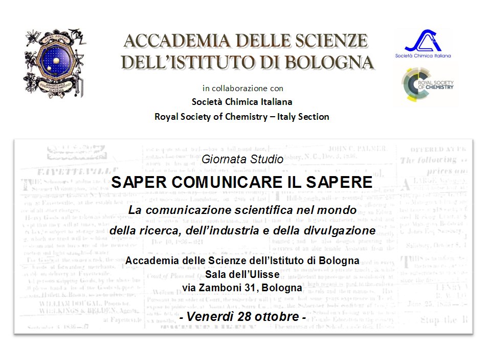 CNRsocial_'s tweet photo. 28/10 a #Bologna 'Saper #comunicare il #sapere' #ricerca #industria #divulgazione con @RBugliosi Istm e Icrm #Cnr https://t.co/pNMG60XnK7 https://t.co/lerXLaI5m7