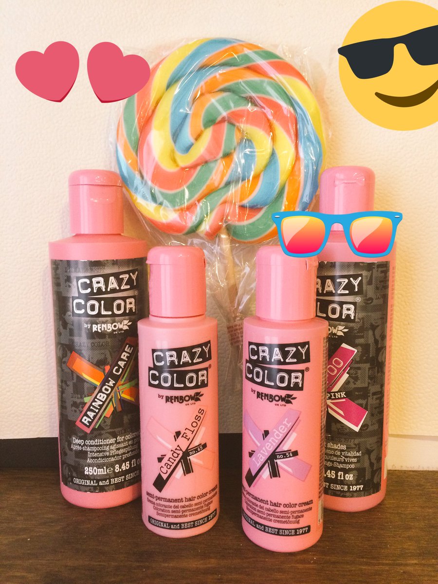 Squeeeee!!! Cannot wait to try the new @CrazyColorLtd care range!! 🍭🍭🍭🌈🌈🌈@ajcpr93 @creativeheadmag