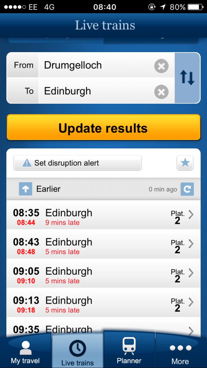 DebbieOliver90's tweet photo. @ScotRail everyday delays , not just by 2-3mins by 9-10mins peak times for travel not acceptable clearly a problem that needs looked at https://t.co/ojoqx64f70