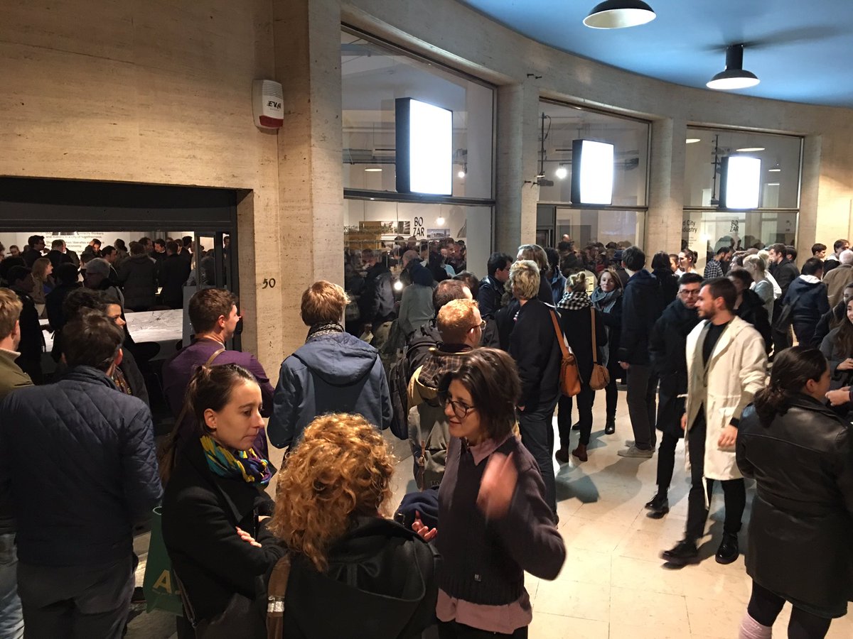 ArchWorkroom's tweet photo. Expo A GOOD CITY HAS INDUSTRY opened by first 500 visitors yesterday + Launch ATELIER BRUSSELS Public Program! Until 15.01.17 @BOZARbrussels https://t.co/9sOhKAy9wx