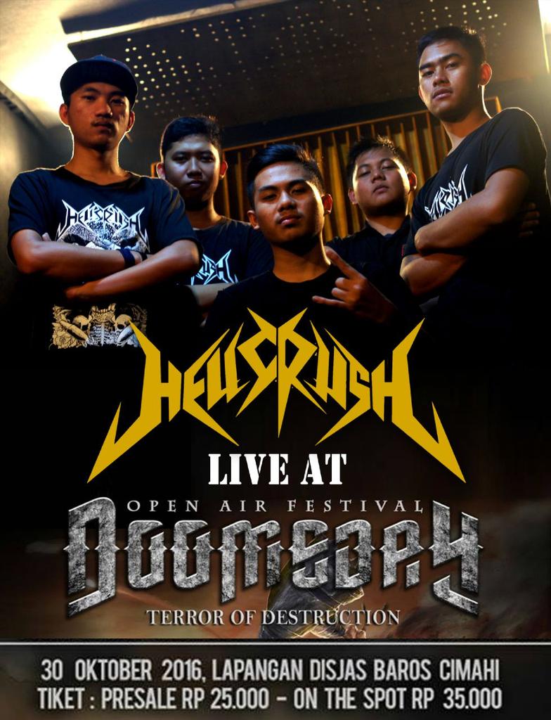 HELLCRUSH Live At DOOMSDAY "Terror Of Destruction" Lap disjas Baros cimahi