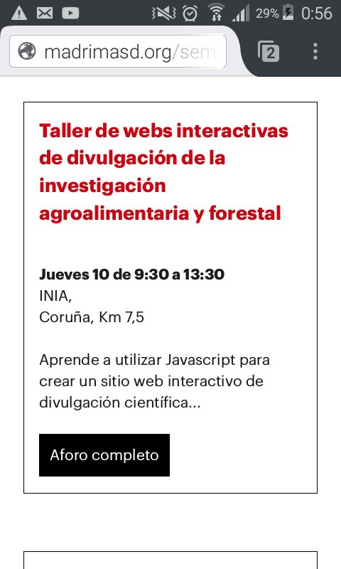 ajspadial2's tweet photo. Cartel de completo en nuestro taller de #explorableExplanations para #iiff en la #SemanaCienciaMadrid @Fuego_lab @madrimasd https://t.co/uPLIxytbOG