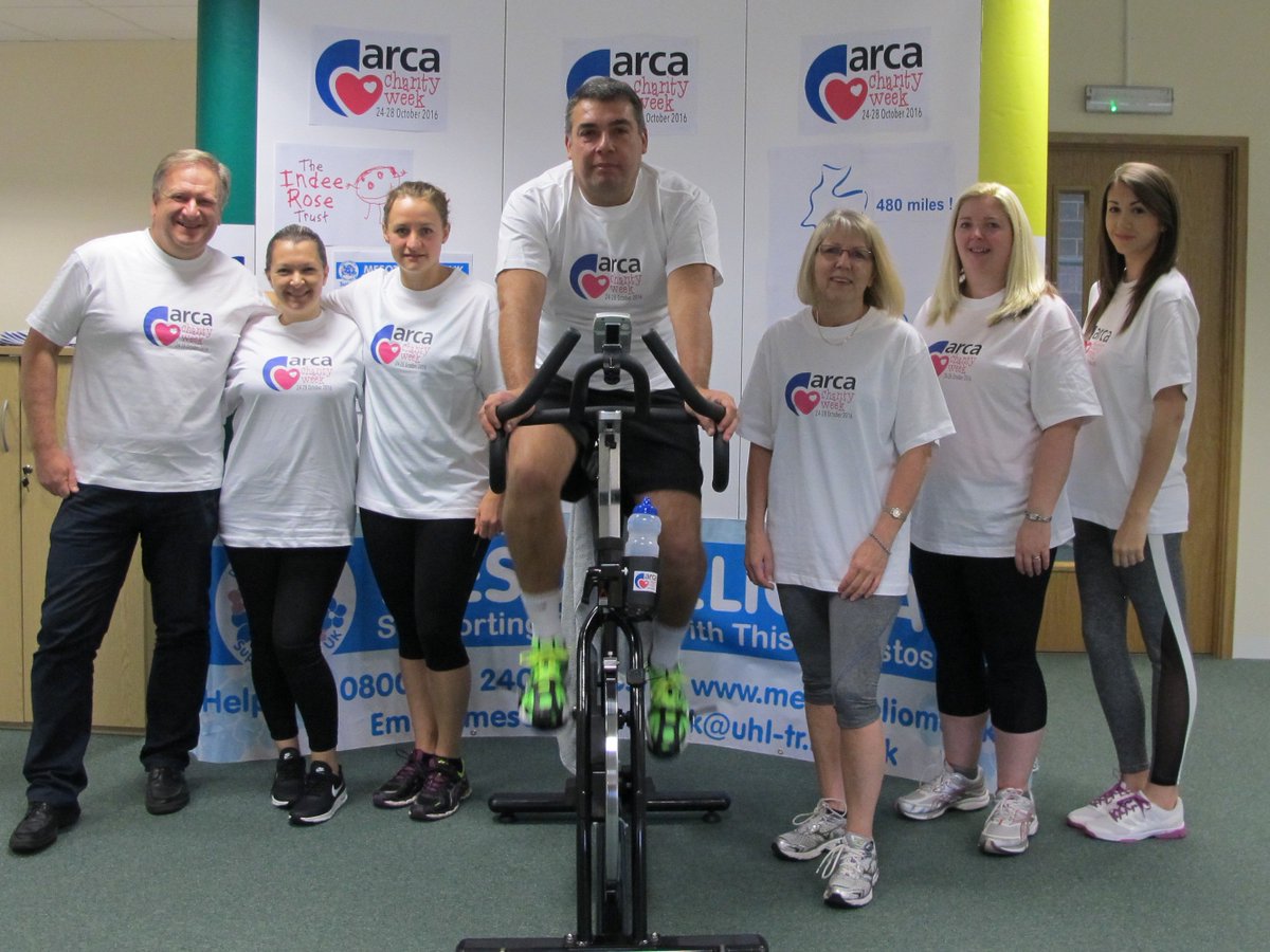 Some of the ARCA staff taking part in the bike challenge for #ARCACharityWeek supporting <a href="/mesouk/">Mesothelioma UK</a> and <a href="/indeerosetrust/">The Indee Rose Trust</a>
