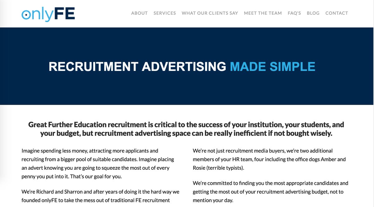_OnlyFE's tweet photo. We have a shiny new website, check it out: https://t.co/rxAXRH3AG6 #RecruitmentAdvertisingMadeSimple #onlyFE https://t.co/I3mmGSVtr2