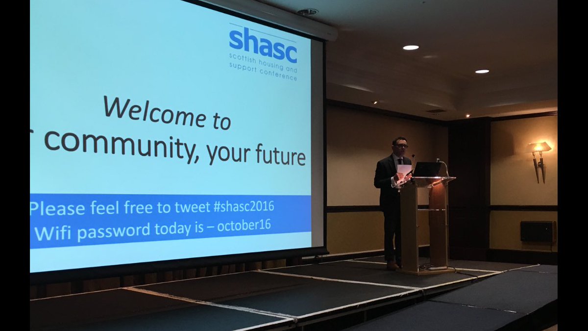 SHASConf's tweet image. #shasc2016 Tim Pogson @HousingOpsScot kicking off @SHASConf