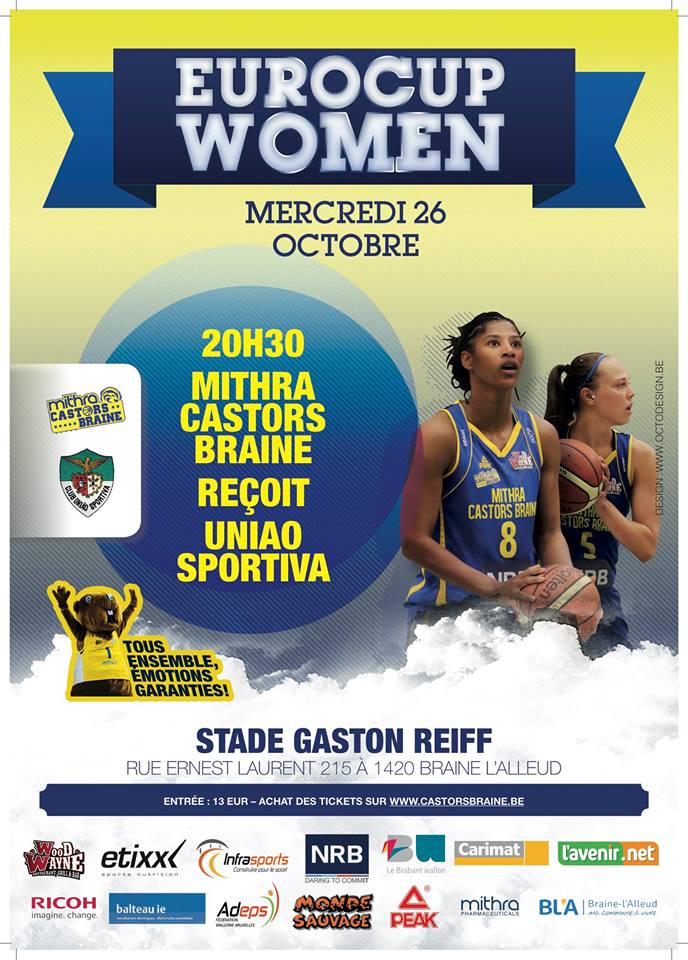 CastorsBraine's tweet photo. Gameday ! RDV ce soir à 20h30 pour notre entrée en @EuroCupWomen face à Uniao Sportiva #letsgocastors https://t.co/EbQ7lEBlTr