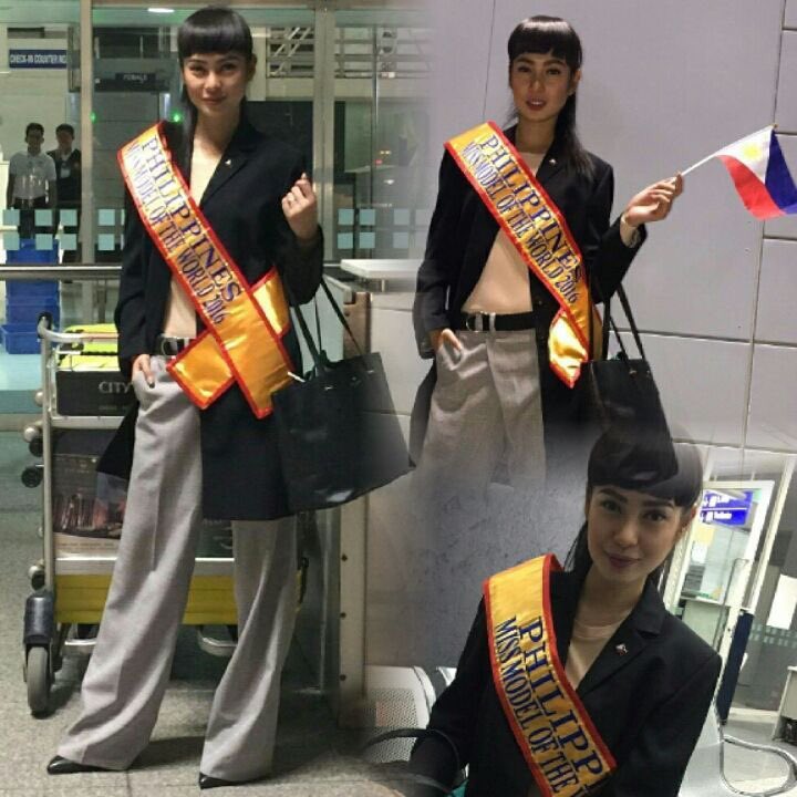 PhilPageantry's tweet photo. MABUHAY &amp; Best of Luck, #MissPhilippines Paula Rich Bartolome as she leaves for #MissModelOfTheWorld in #Shenzhen #China

#Philippines https://t.co/iWG4qVemda