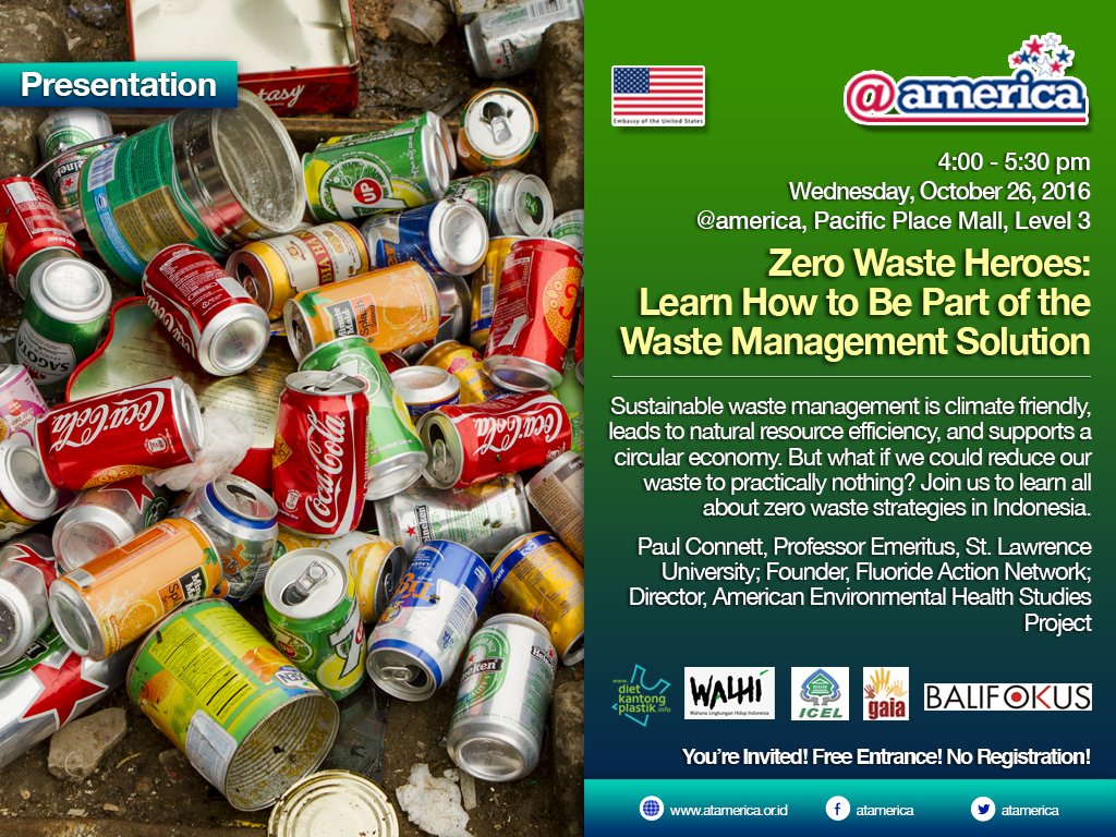 atamerica's tweet photo. Bagaimana kalau kita bisa mengurangi sampah sampai nyaris tidak ada? Ikuti sesi #EnvironmentTalk sore ini lewat https://t.co/nA9tE7ecYb https://t.co/MnTDHCiH8W