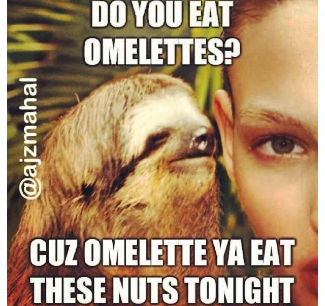 tarrus777's tweet photo. #rapesloth #meme https://t.co/kRsaXiYwQE