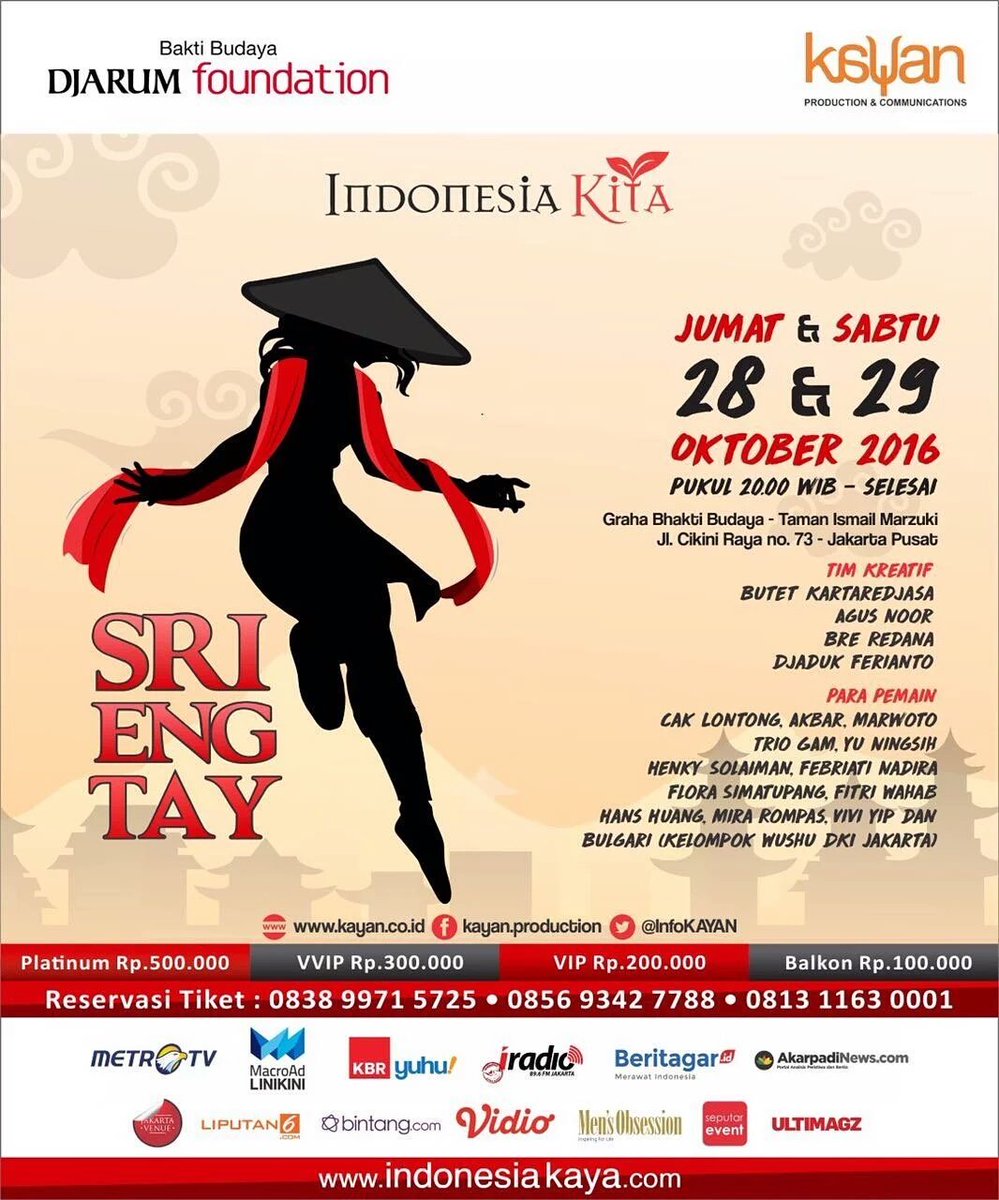 Day - 1
@TamanIsmailMarzuki
@jiojimmy 
<a href="/rio_koio/">Rio Octavianus MC</a> 
<a href="/ahmadtopik/">ahmad topik</a>
<a href="/teguhtukul/">Teguh Setyobudi</a>