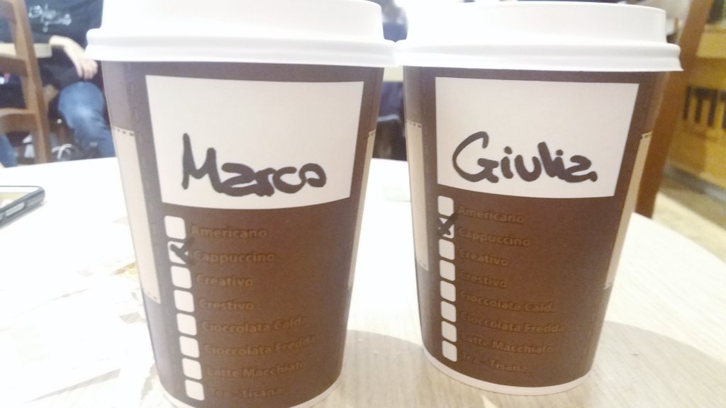 GiuliaGaiaMaret's tweet photo. Pausa cappuccino #afterexhibit #ITIT #Firenze @marcocanova2 https://t.co/1DEclvuG1D