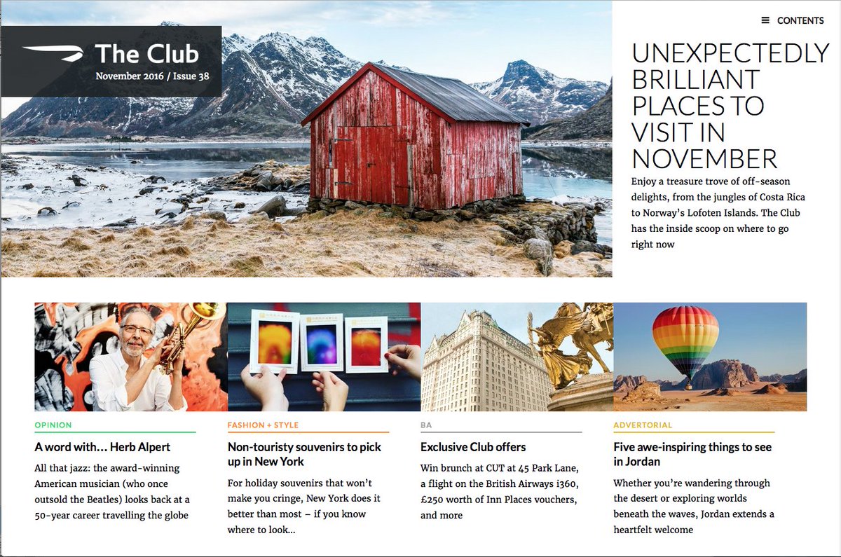 anisha_84's tweet photo. Beat the inevitable winter blues by reading the latest issue of @British_Airways #TheClub: https://t.co/8u6ZTx92fx - it's a good’un #travel https://t.co/vXozSHebaC