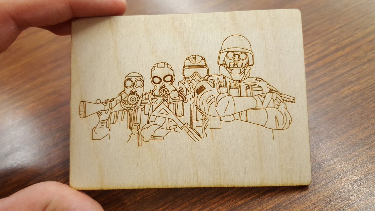 TStirling01's tweet photo. @Rainbow6Game Finished my laser project. Drawing termites lips was too hard. https://t.co/JKxkZSpNE7