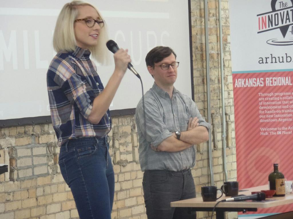 Dauphne's tweet image. Talking sake with Arkansas sake brewer Ben Bell #1MCLR