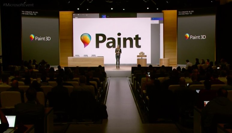 TechCrunch's tweet photo. Microsoft introduces Paint 3D https://t.co/rNnosZDRT8 #MicrosoftEvent https://t.co/GuP0hKgADs