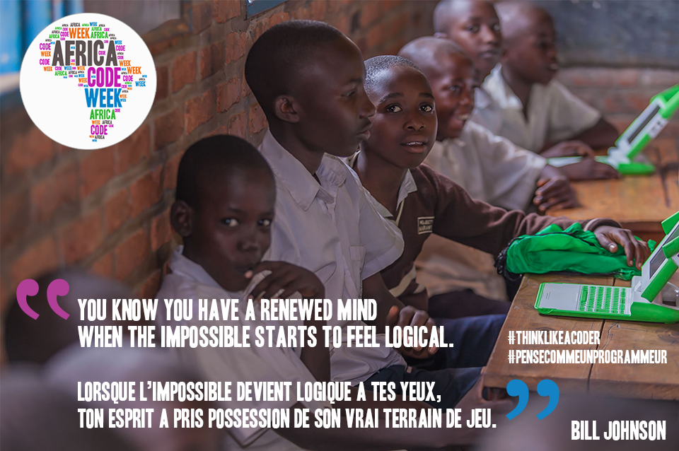 AfricaCodeWeek's tweet image. #ThinkLikeaCoder. #Pense comme un #programmeur.
#AfricaCodeWeek @sap4good @ScienceCentreCT @Galwayec3 @UNESCO @BMZ_Bund @google @SAPAfrica