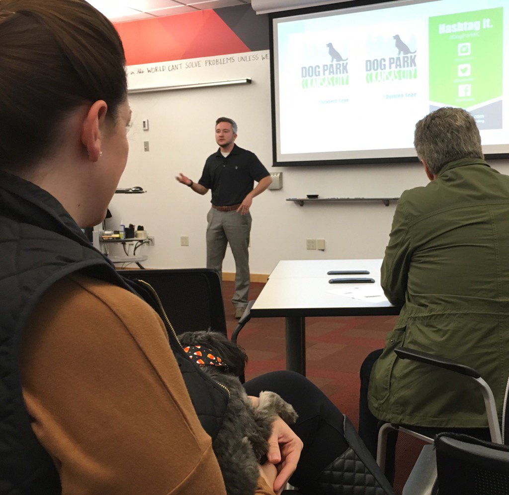 GeoLearnJoe's tweet image. Quentin, Elly &amp;amp; Gomez promoting @DOGparkKC @1MillionCupsKC #1mckc. Sounds Grrrr8!