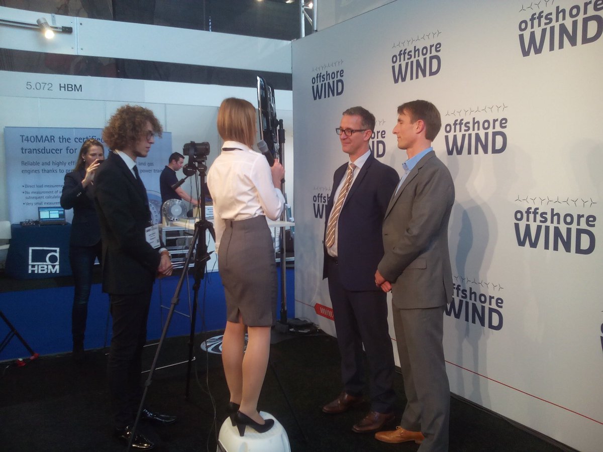 OffshoreWINDmag's tweet photo. Interviews at the Offshore WIND Expertise Hub are ongoing with @DEMEgroup at the moment! #OEEC #OEEC2016 @OffshoreWINDbiz https://t.co/PnajOgpIS6