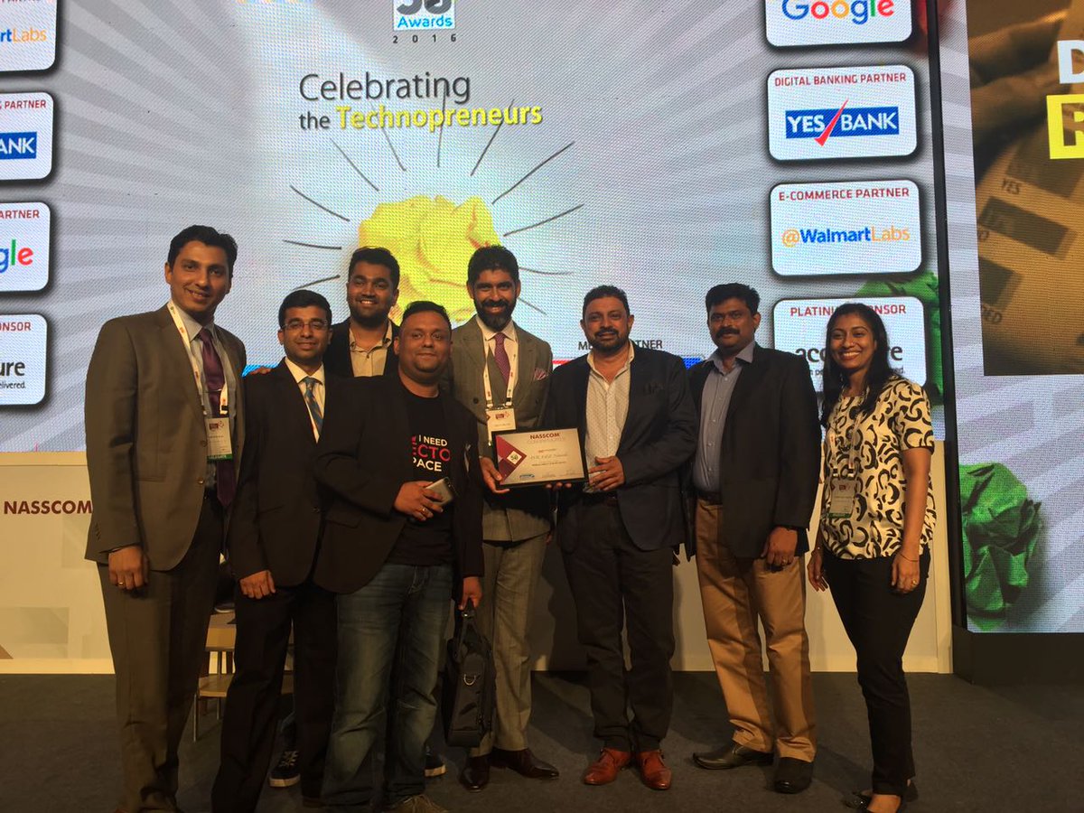 getedge_ai's tweet image. It&apos;s raining #awards for #EdGENetworks. Another feather in the cap @nasscom #Emerge50 2016–League of 10! #npc2016 @NASSCOM_Product