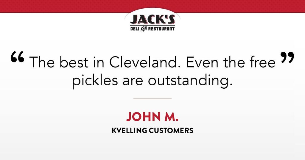 jacksdelicle's tweet photo. Jack's Deli is kind of a big dill! 

#JacksDeli #KvellingCustomers #CLEfoodies #ThisIsCLE https://t.co/gvr8RZEmAB