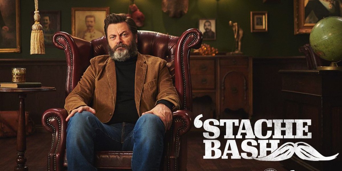 esquire's tweet photo. Exclusive: Here's how @Nick_Offerman will be celebrating Movember this year: https://t.co/NjMIE6m7SF https://t.co/4ewjvVriwK