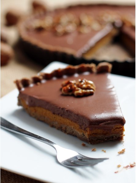 °°°Alerte Dessert°°° Recette de tarte #sansgluten #sanslactose #sansmais au potiron et chocolat. Miam !! bit.ly/2ev7Dxp