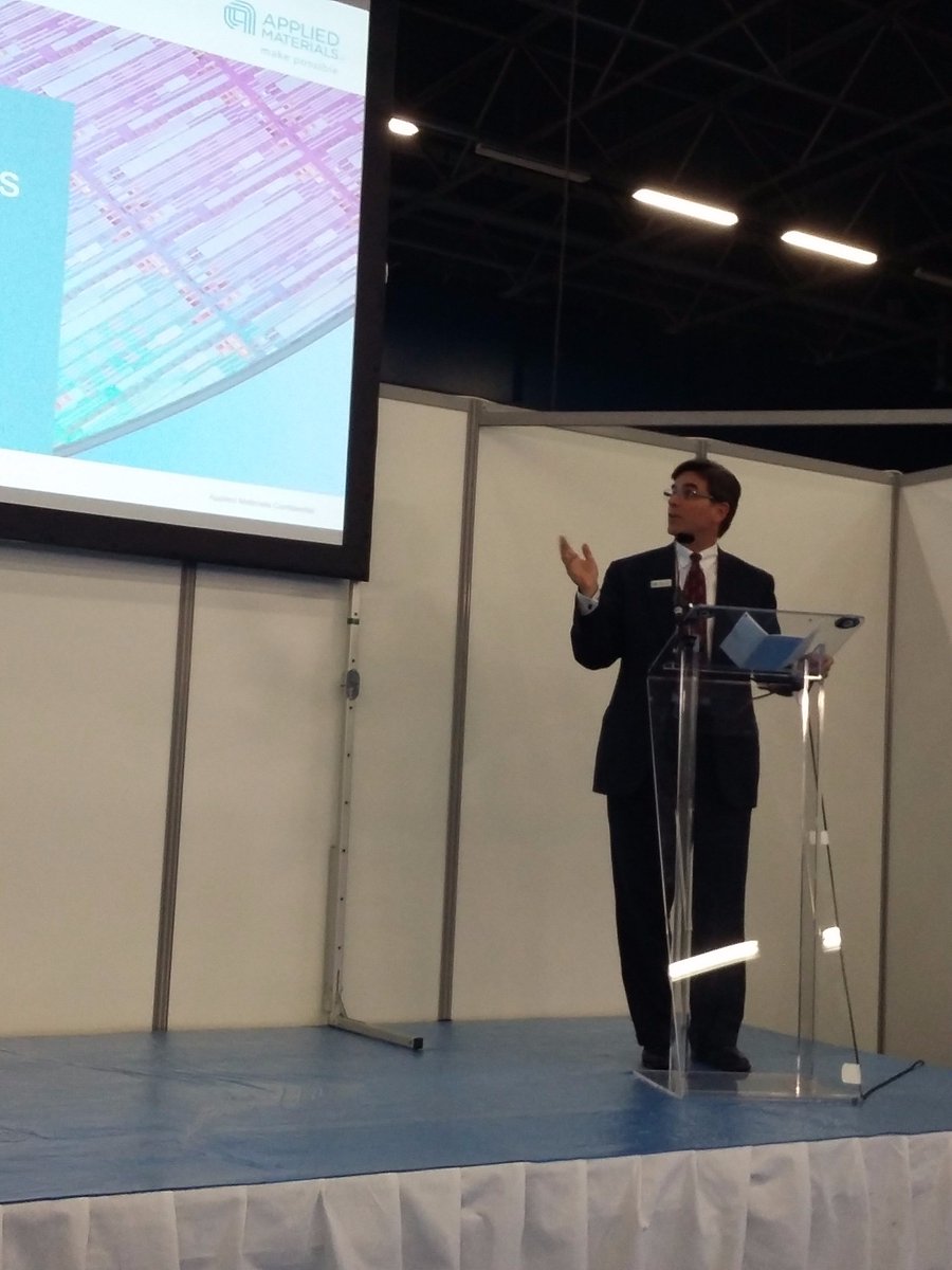 gourania's tweet photo. John Cummings at secondary equipment session confirms 200mm market going strong &amp; @Applied_Blog committed to serving it #SEMICONEuropa https://t.co/7z9FTTb5mI