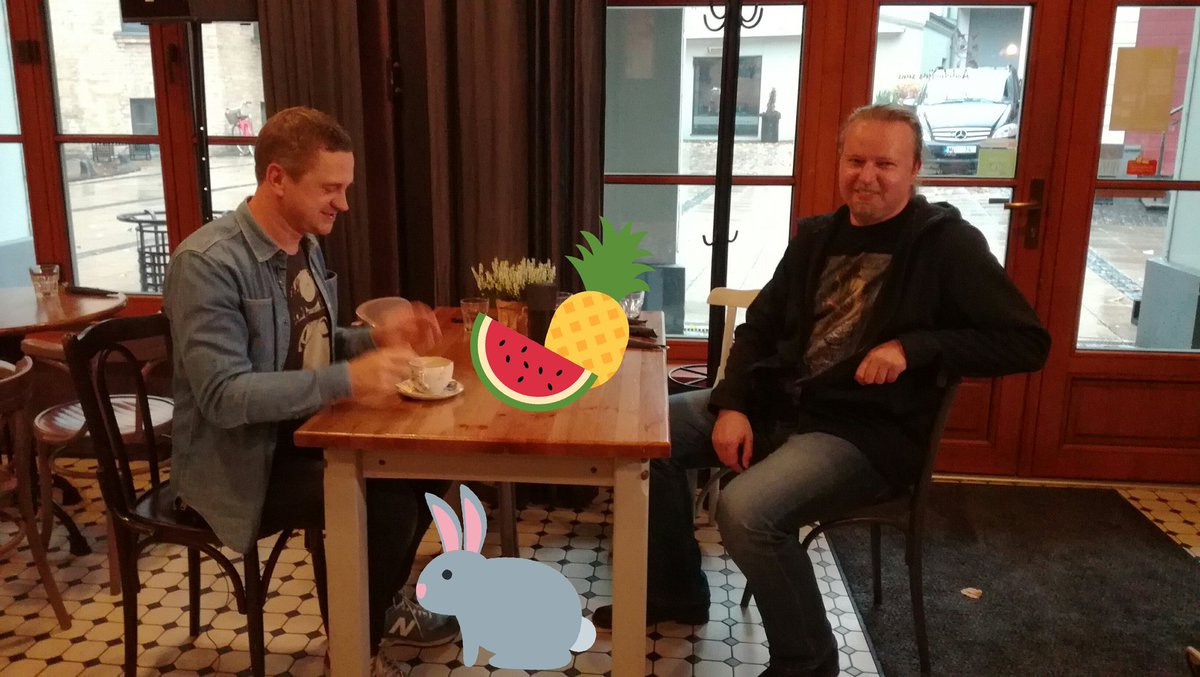 ImproFestRiga's tweet photo. Šovakar 18:25 skaties @100gkulturas interviju ar @skutelisjanis, @KBreidaks un Flavien Reppert par improvizāciju un festivālu #ImproFestRiga https://t.co/kjhEjeag13