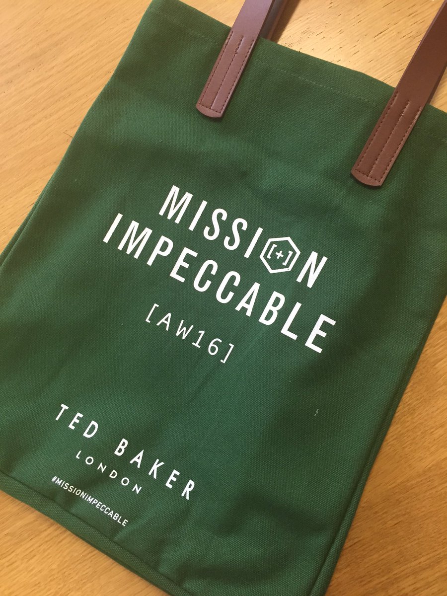 ted baker canvas tote bag