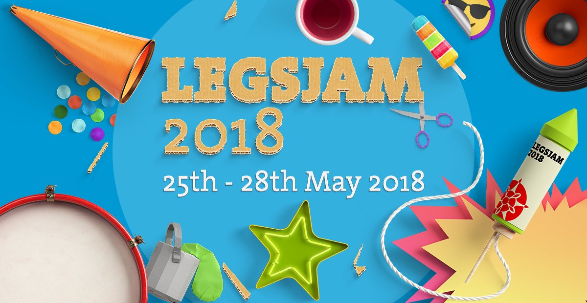 LEGSJam's tweet image. We are super excited to announce @LEGSJam is returning for 2018! Save the date! 25th-28th May 2018.