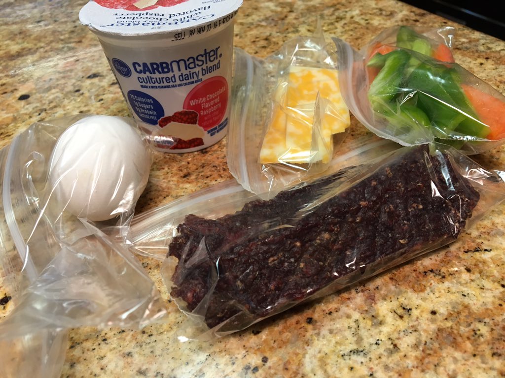 angela_burris's tweet photo. @ryansmith4by4 breakfast and lunch on the go. #planahead #bringacooler #lowcarb https://t.co/UTeBROPsh6