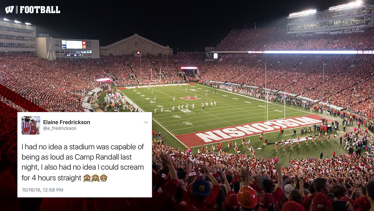 Wisconsin Badgers On Twitter Night Games At Camp Randall Stadium Are Like Nothing Else Let S Bring The Noise Again On Saturday Night Onwisconsin Badgers Https T Co Ydnqmyrwob