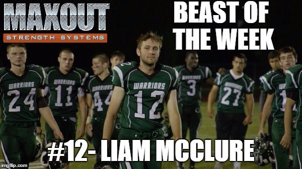MaxOutStrength's tweet photo. Our MaxOut #BeastOfTheWeek is @Methacton1's Senior WR Liam McClure for his 64 yard TD! #MaxOutStrength #BarwisMethodsTowers @MethactonSports https://t.co/fO3vl1Yxs4