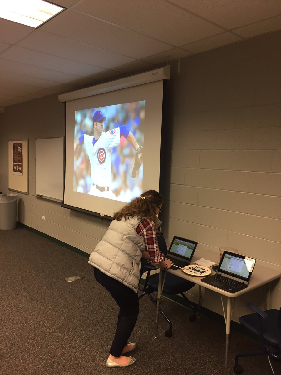 VHHOTSpot's tweet photo. Cubbie fever in the HOTSpot. #VHNFG staff come by for treats & play to win VH swag! #D128Livin https://t.co/Oj6MCk0SVU