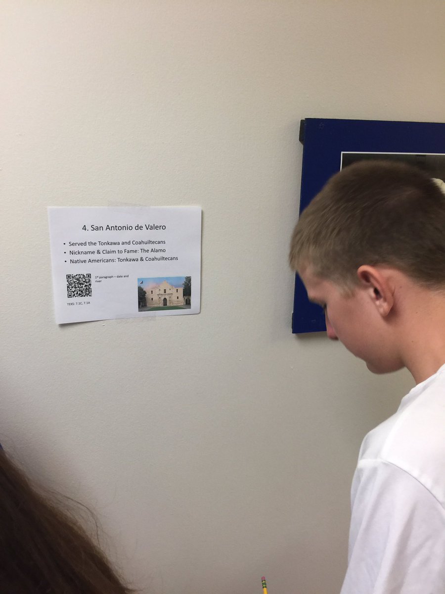 coachlawsonsms's tweet photo. Kids taking notes about the Spanish missions via QR codes! #bisdshines https://t.co/zsHiiBadcx